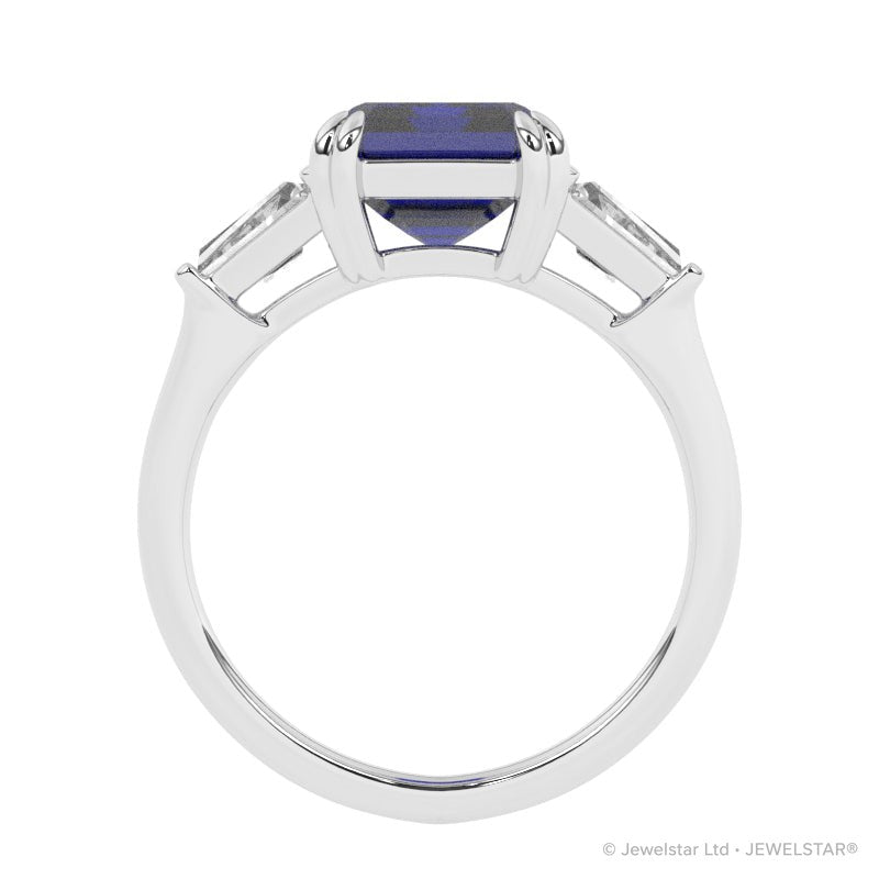 R-84558-SA-W  Diamond & Sapphire Dress Ring