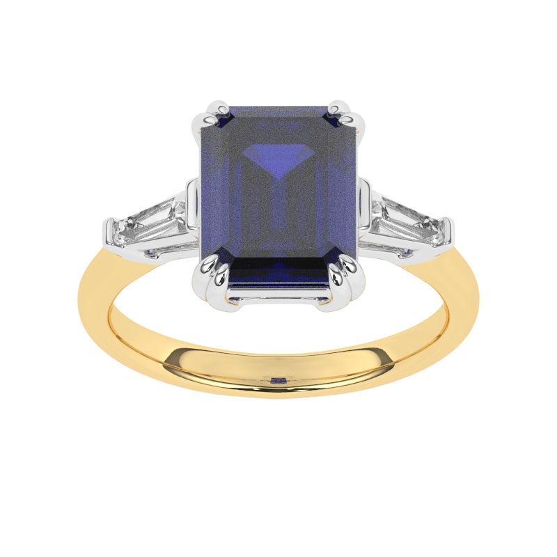 R-84558-SA-Y  Diamond & Sapphire Dress Ring