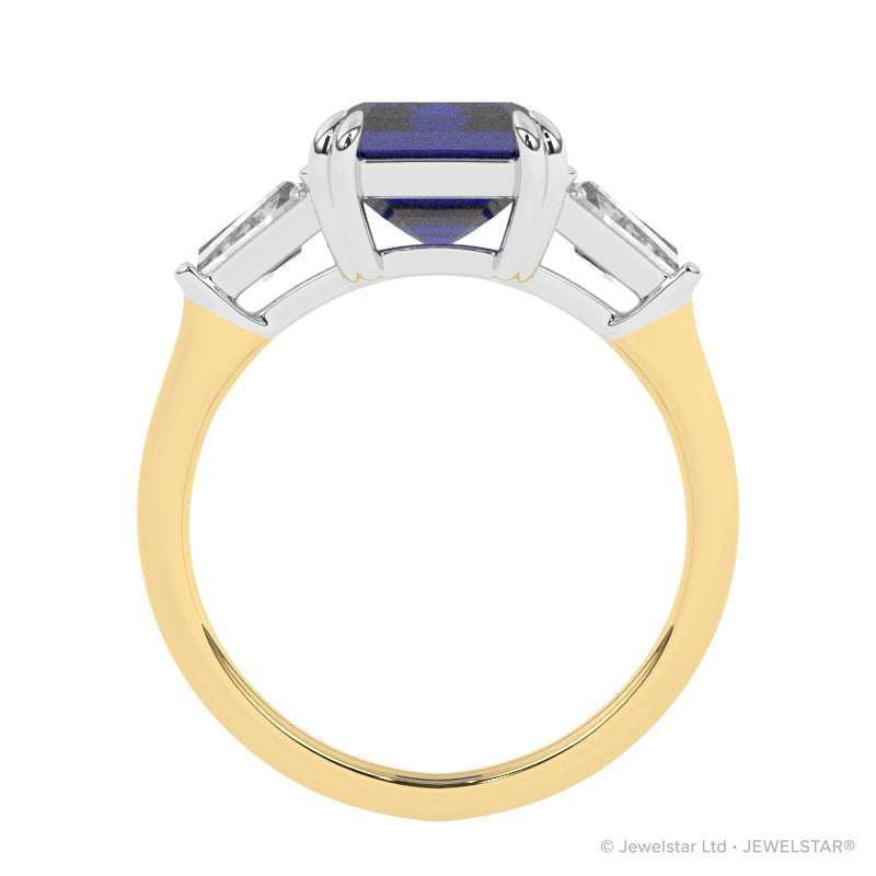 R-84558-SA-Y  Diamond & Sapphire Dress Ring