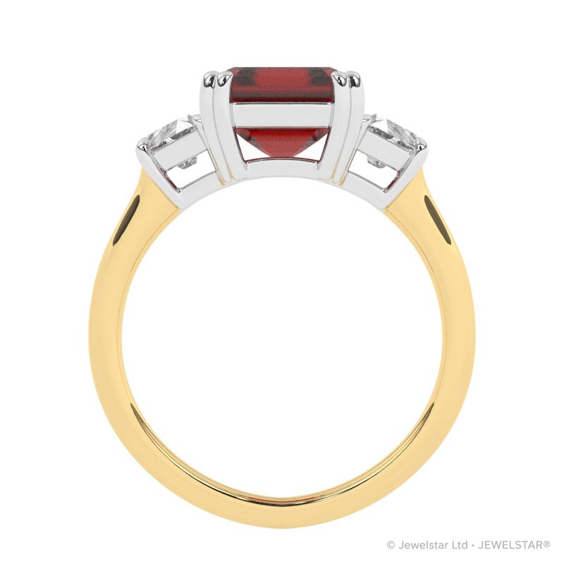 R-84559-RU-Y  Diamond & Ruby Dress Ring
