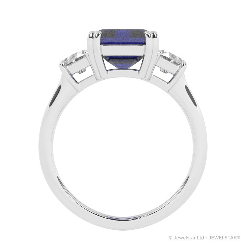 R-84559-SA-W  Diamond & Sapphire Dress Ring