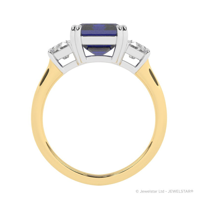 R-84559-SA-Y  Diamond & Sapphire Dress Ring