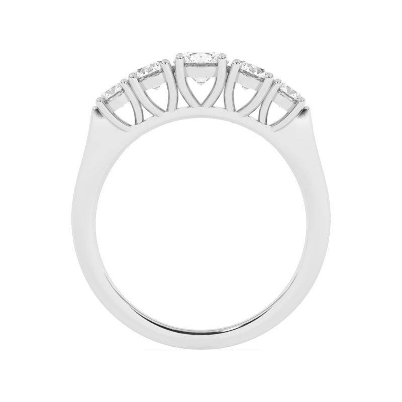 R-85100-AD-W  1.00ct Lab Diamond Five Stone Ring