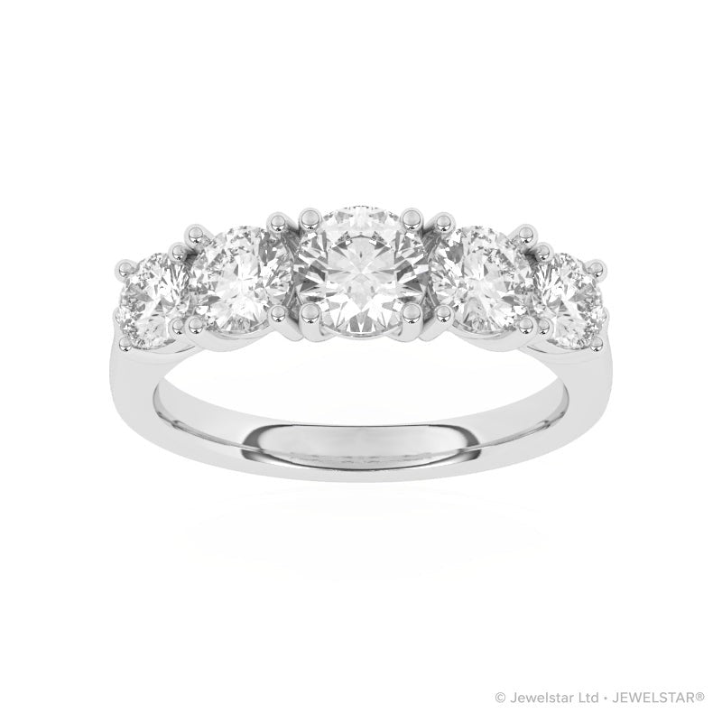 R-85200-AD-W  2.00ct Lab Diamond Five Stone Ring
