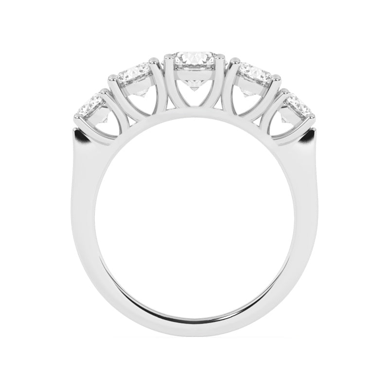 R-85200-AD-W  2.00ct Lab Diamond Five Stone Ring