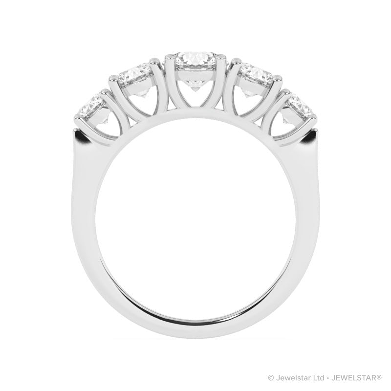 R-85200-AD-W  2.00ct Lab Diamond Five Stone Ring