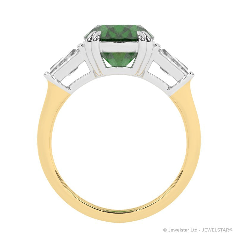 R-85558-EM-Y  Diamond & Emerald Dress Ring