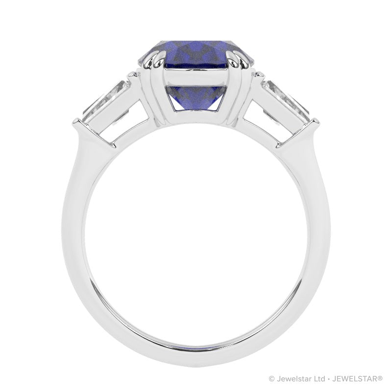 R-85558-SA-W  Diamond & Sapphire Dress Ring