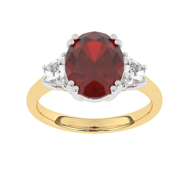 R-85559-RU-Y  Diamond & Ruby Dress Ring
