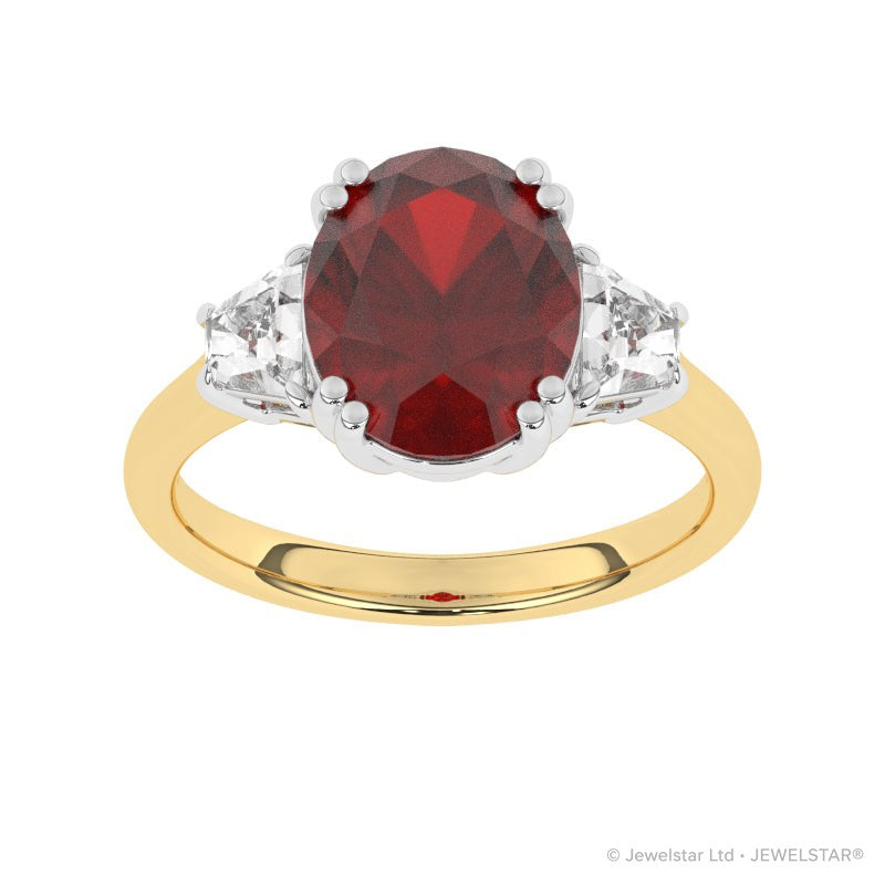 R-85559-RU-Y  Diamond & Ruby Dress Ring