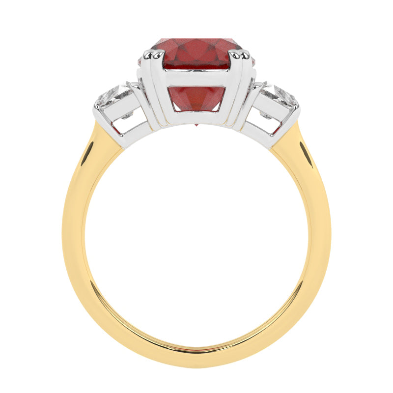 R-85559-RU-Y  Diamond & Ruby Dress Ring