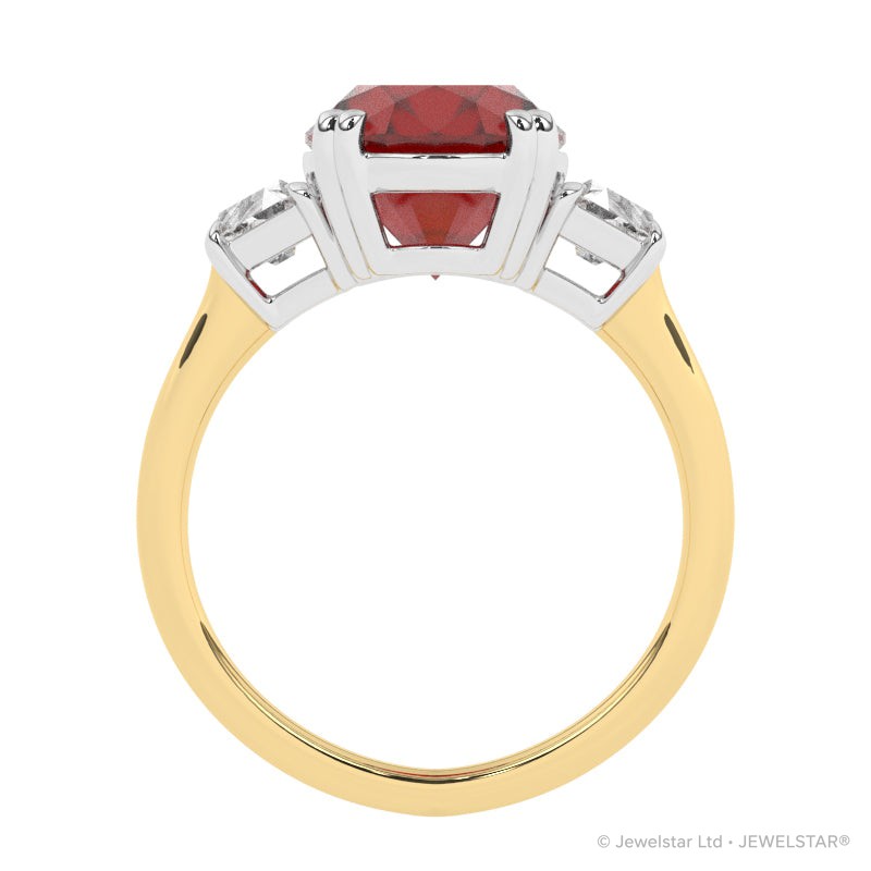 R-85559-RU-Y  Diamond & Ruby Dress Ring