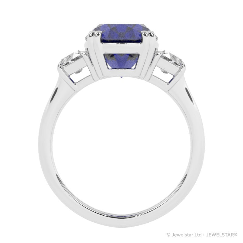 R-85559-SA-W  Diamond & Sapphire Dress Ring