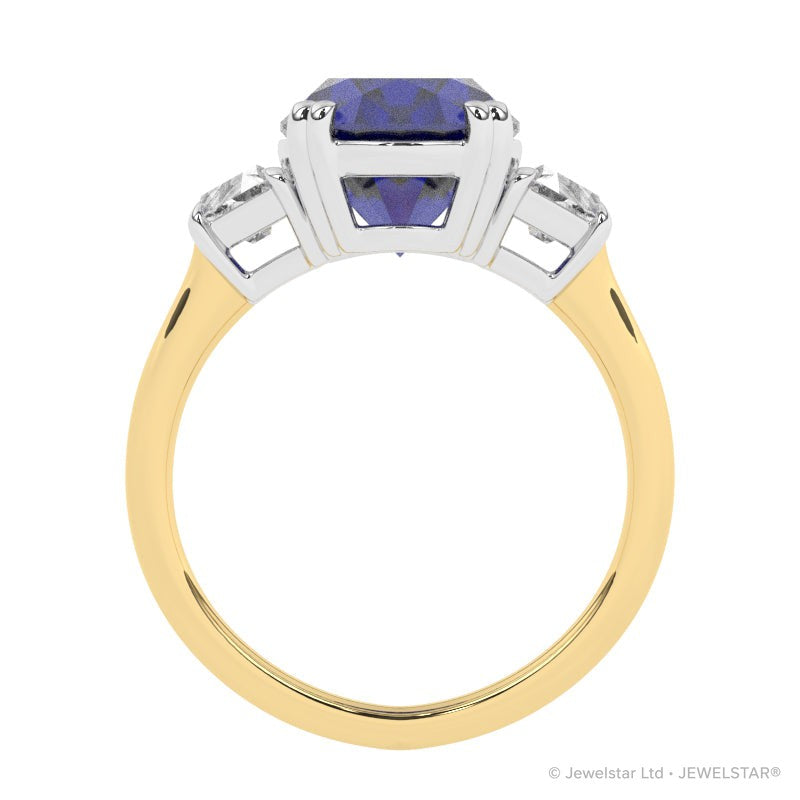 R-85559-SA-Y  Diamond & Sapphire Dress Ring