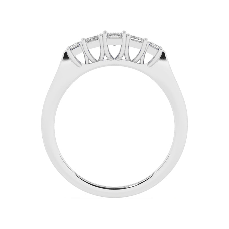 R-86100-AD-W  1.10ct Lab Diamond Five Stone Ring