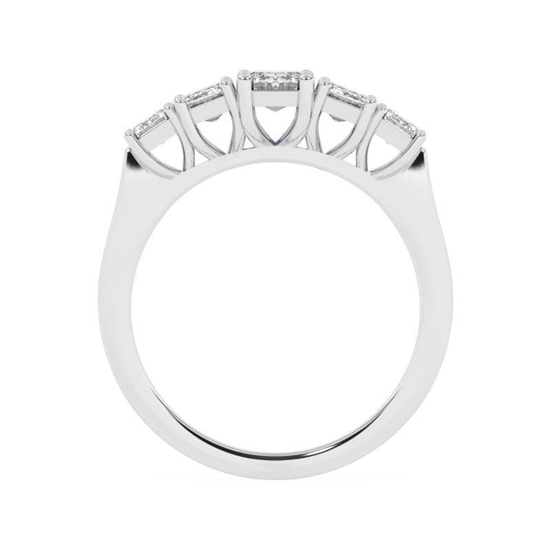 R-86200-AD-W  2.10ct Lab Diamond Five Stone Ring