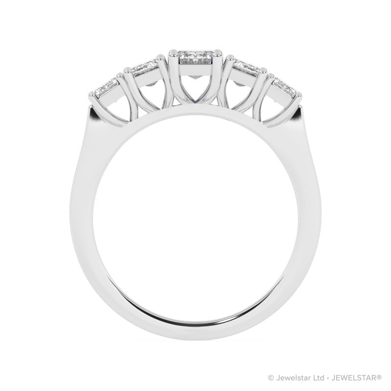 R-86200-AD-W  2.10ct Lab Diamond Five Stone Ring