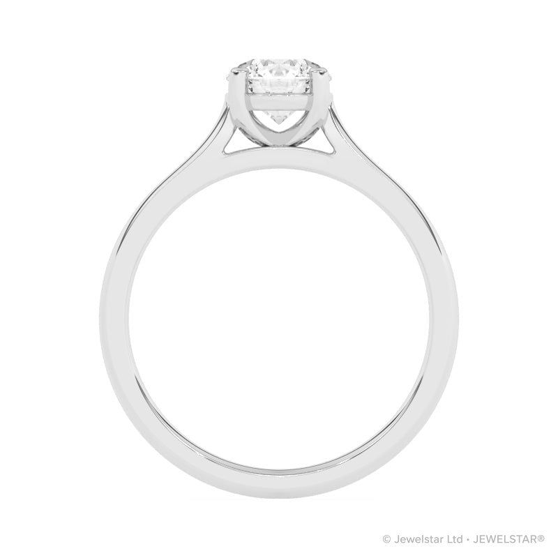 R-11100-AD-W  1.00ct G-H/SI Brilliant Cut Diamond Solitaire Ring (IGI Report Included)