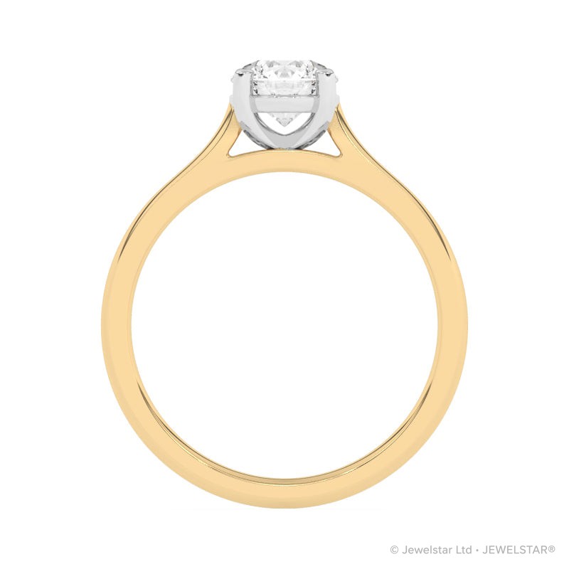 R-11075-AD-Y  0.75ct G-H/SI Brilliant Cut Diamond Solitaire Ring (IGI Report Included)