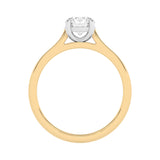 R-87100-AD-Y  1.00ct D/VS2 Brilliant Cut Lab Diamond Solitaire Ring (IGI Report Included)