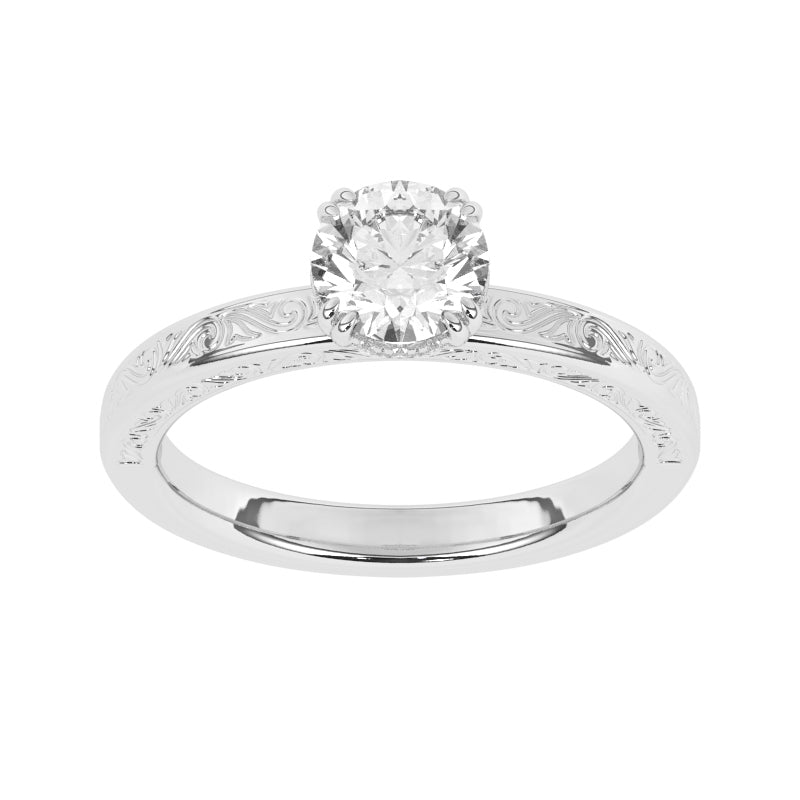 R-87181-AD-W  1.20ct D/VS Lab Diamond Solitaire Ring (IGI Report Included)