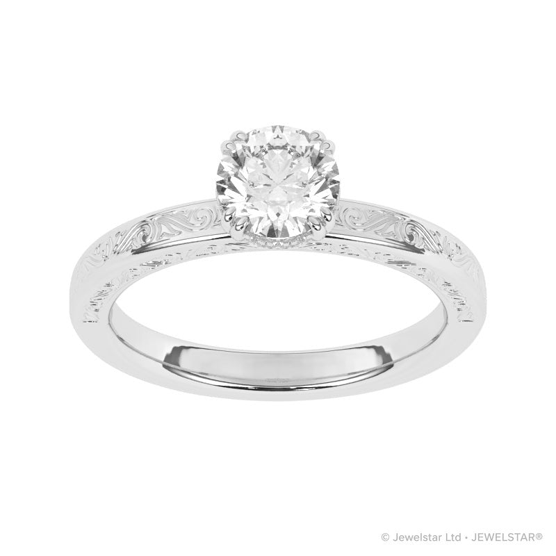 R-87181-AD-W  1.20ct D/VS Lab Diamond Solitaire Ring (IGI Report Included)