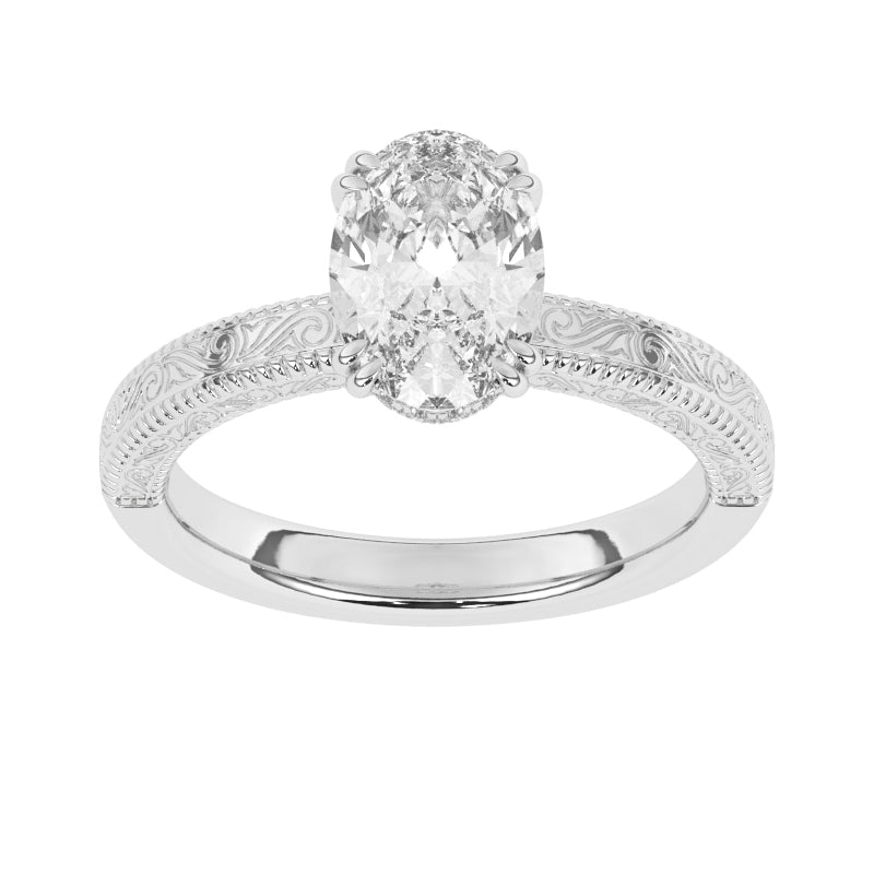 R-87183-AD-W  1.20ct D/VS Lab Diamond Solitaire Ring (IGI Report Included)