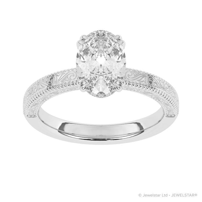 R-87183-AD-W  1.20ct D/VS Lab Diamond Solitaire Ring (IGI Report Included)