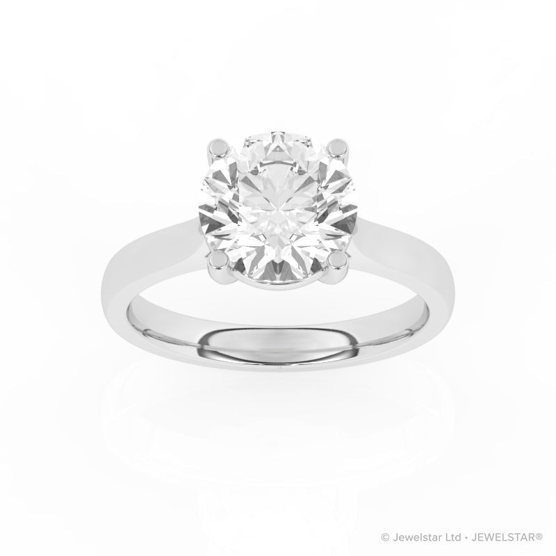 R-87300-AD-W  3.00ct D/VS2 Brilliant Cut Lab Diamond Solitaire Ring (IGI Report Included)