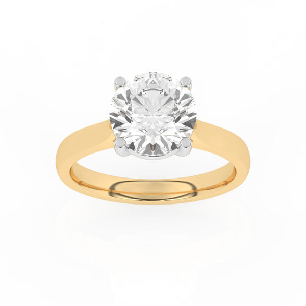 R-87300-AD-Y  3.00ct D/VS2 Brilliant Cut Lab Diamond Solitaire Ring (IGI Report Included)