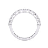 R-87510-AD-W  1.00ct Lab Diamond Eleven Stone Half Eternity Ring (EGL Report Included)