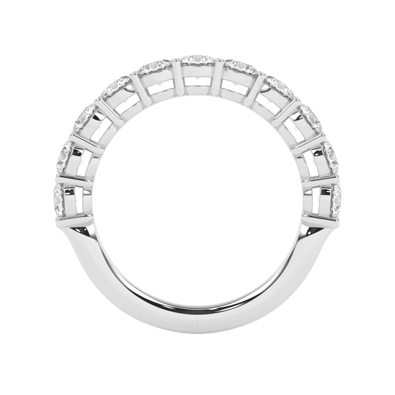 R-87515-AD-W  1.50ct Lab Diamond Eleven Stone Half Eternity Ring