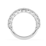 R-87515-AD-W  1.50ct Lab Diamond Eleven Stone Half Eternity Ring (EGL Report Included)