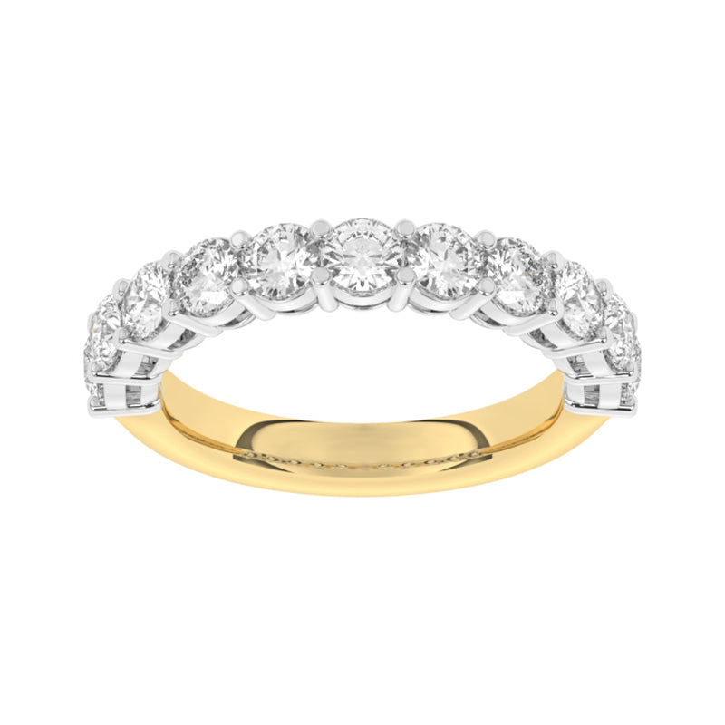 R-87515-AD-Y  1.50ct Lab Diamond Eleven Stone Half Eternity Ring