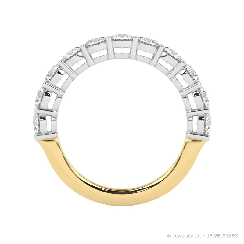 R-87515-AD-Y  1.50ct Lab Diamond Eleven Stone Half Eternity Ring