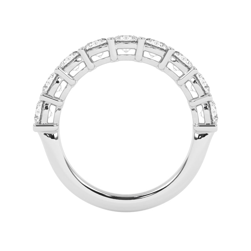 R-87520-AD-W  2.00ct Lab Diamond Nine Stone Half Eternity Ring