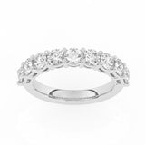 R-87520-AD-W  2.00ct Lab Diamond Nine Stone Half Eternity Ring (EGL Report Included)