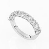 R-87520-AD-W  2.00ct Lab Diamond Nine Stone Half Eternity Ring (EGL Report Included)