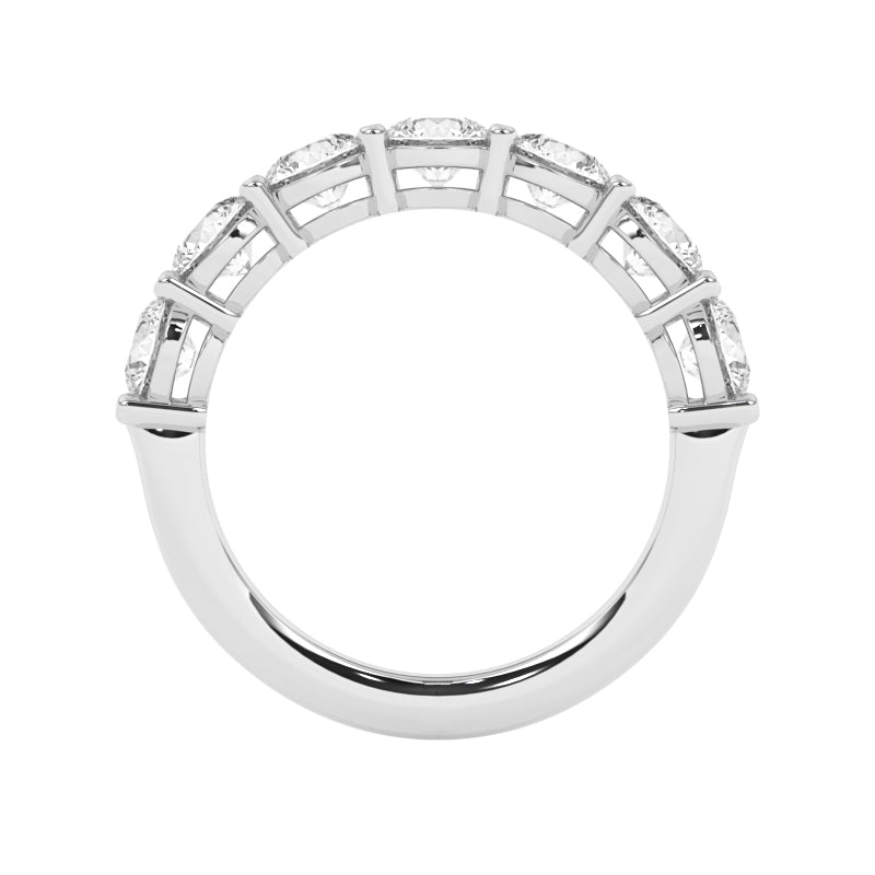 R-87525-AD-W  2.50ct Lab Diamond Seven Stone Half Eternity Ring