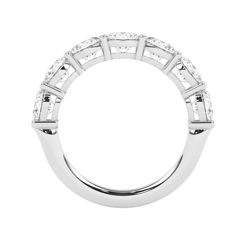 R-87530-AD-W  3.00ct Lab Diamond Seven Stone Half Eternity Ring