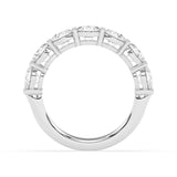 R-87530-AD-W  3.00ct Lab Diamond Seven Stone Half Eternity Ring (EGL Report Included)