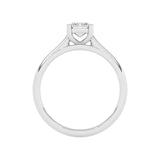 R-88100-AD-W  1.00ct D/VS2 Emerald Cut Lab Diamond Solitaire Ring (IGI Report Included)