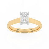 R-88100-AD-Y  1.00ct D/VS2 Emerald Cut Lab Diamond Solitaire Ring (IGI Report Included)