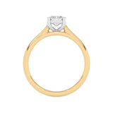 R-88100-AD-Y  1.00ct D/VS2 Emerald Cut Lab Diamond Solitaire Ring (IGI Report Included)