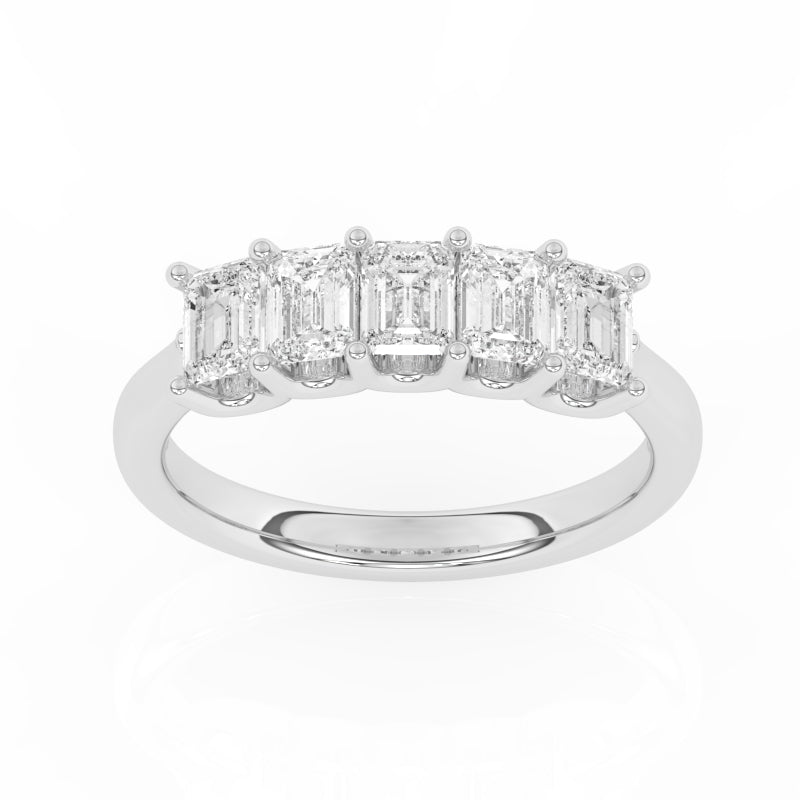 R-88165-AD-W  1.65ct Lab Diamond Five Stone Ring