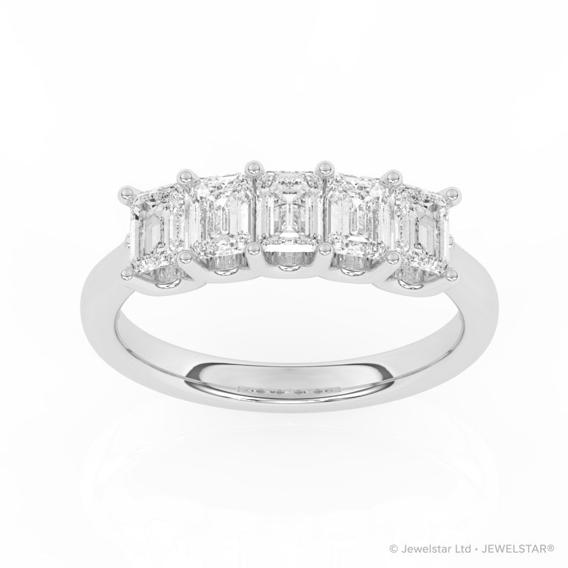 R-88165-AD-W  1.65ct Lab Diamond Five Stone Ring