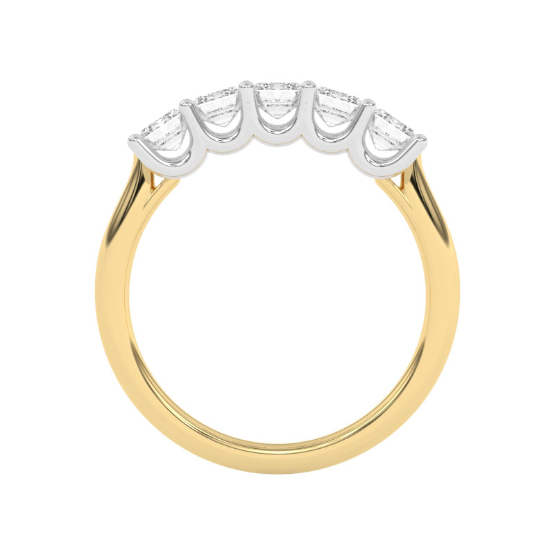 R-88165-AD-Y  1.65ct Lab Diamond Five Stone Ring