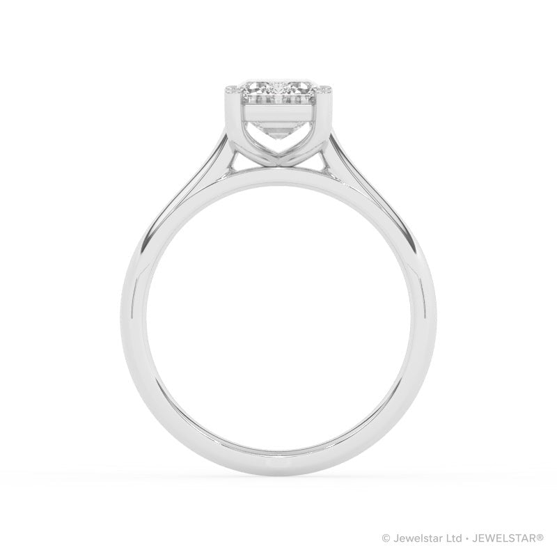 R-88200-AD-W  2.00ct D/VS2 Emerald Cut Lab Diamond Solitaire Ring (IGI Report Included)