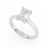 R-88200-AD-W  2.00ct D/VS2 Emerald Cut Lab Diamond Solitaire Ring (IGI Report Included)