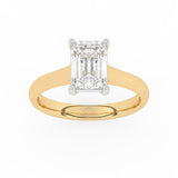 R-88200-AD-Y  2.00ct D/VS2 Emerald Cut Lab Diamond Solitaire Ring (IGI Report Included)